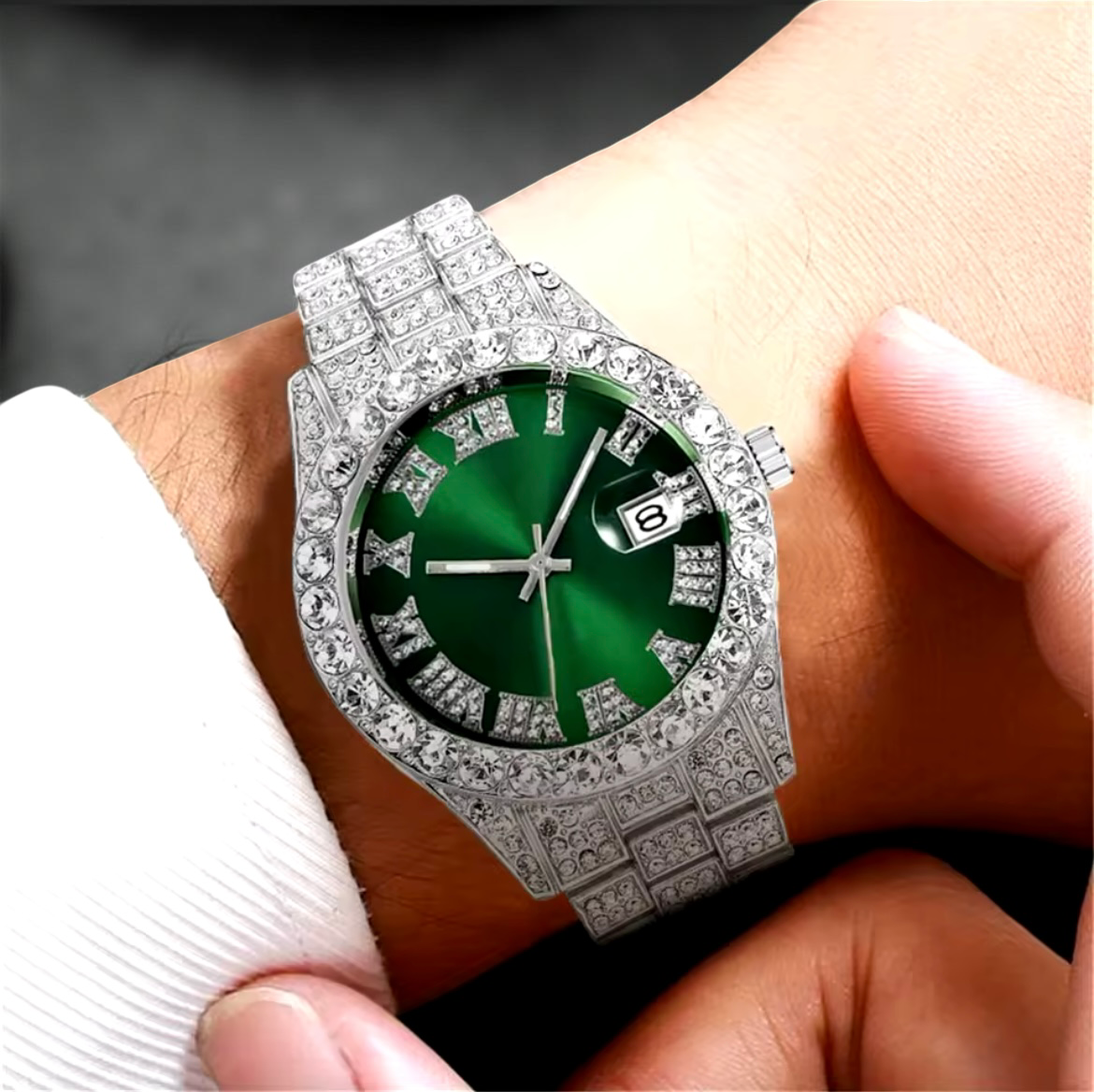 Full Faux Midnight Emerald